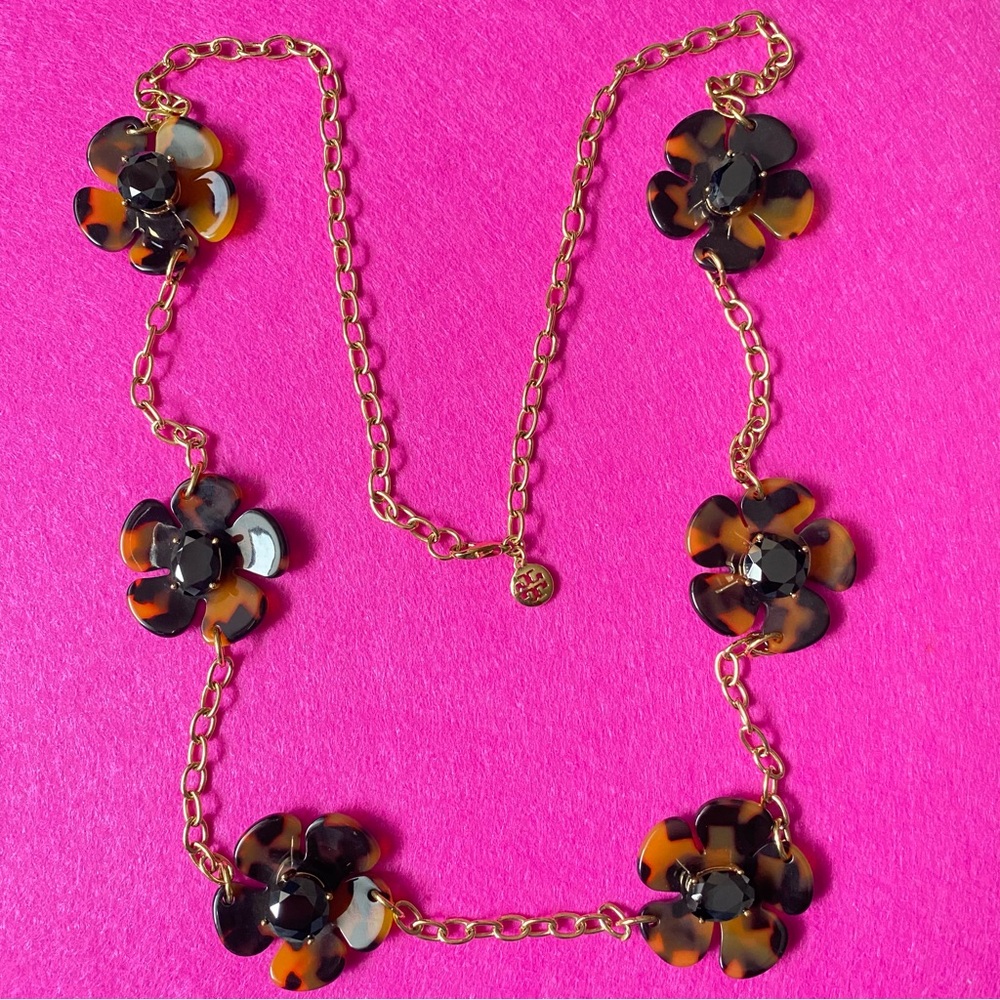 Tory Burch Floral Long Necklace
